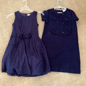 Crewcuts set of navy girls Size 8 dresses